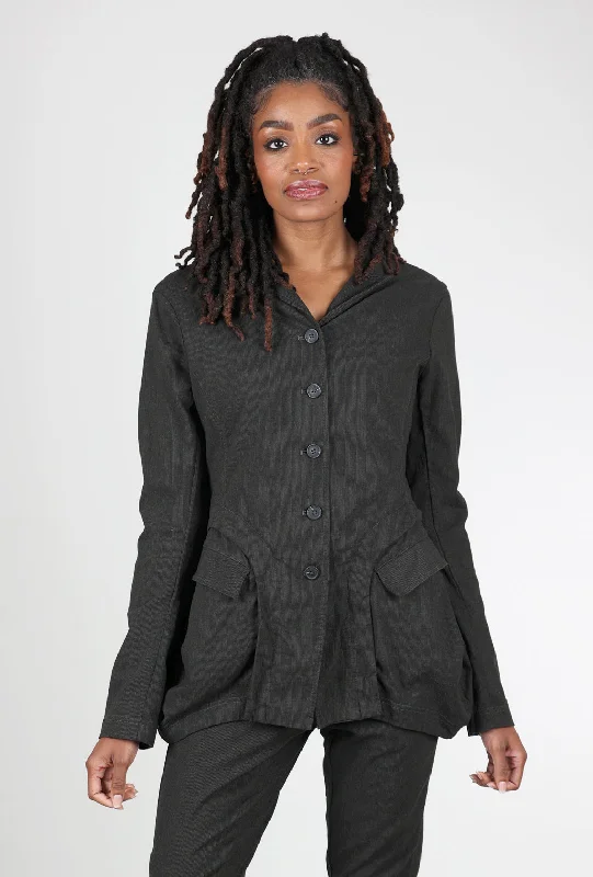 Cotton-Wool Subtle Stripe Jacket, Jungle Gym