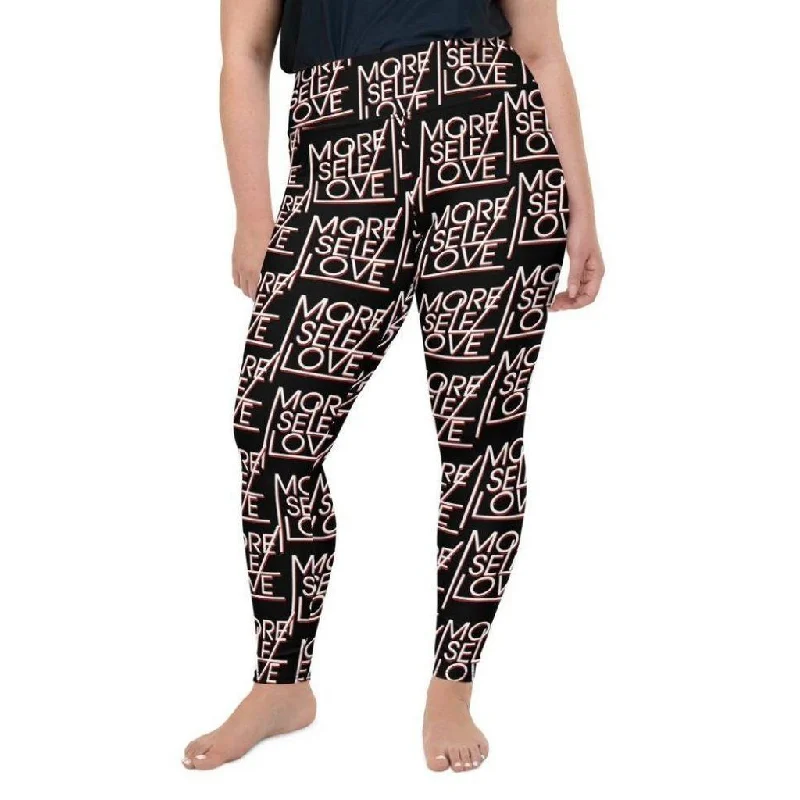 More Self Love Plus Size Leggings Traditional Women's 