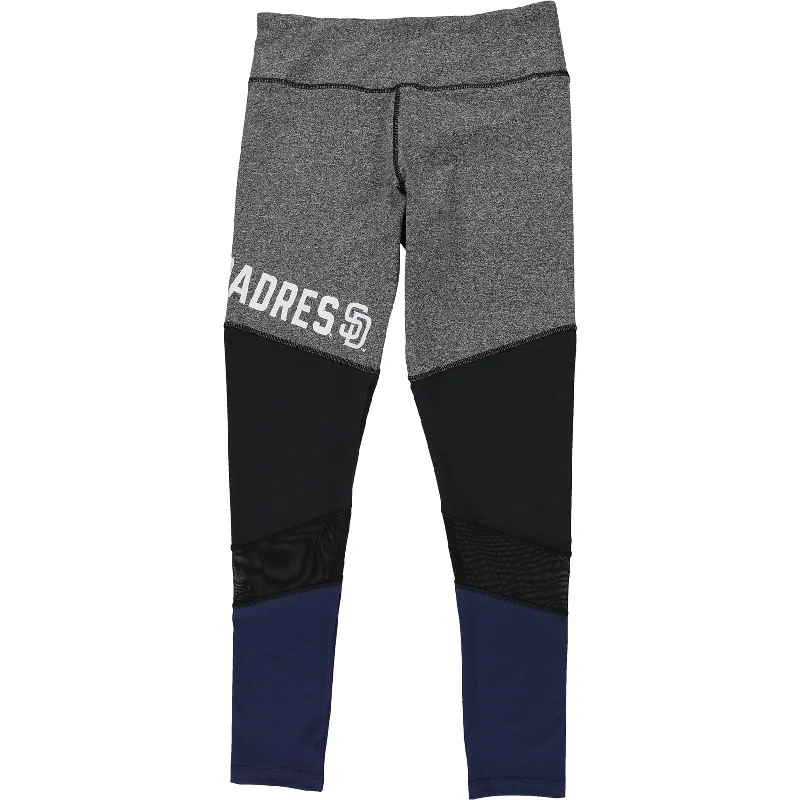G-III Sports Womens San Diego Padres Compression Athletic Pants, Grey, Medium Classic Women's Tweed