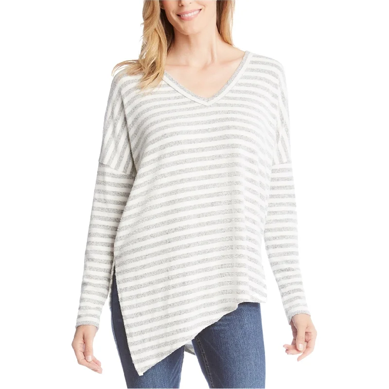 Karen Kane Womens Asymmetrical Hem Sweatshirt, Grey, X-Large Women Women