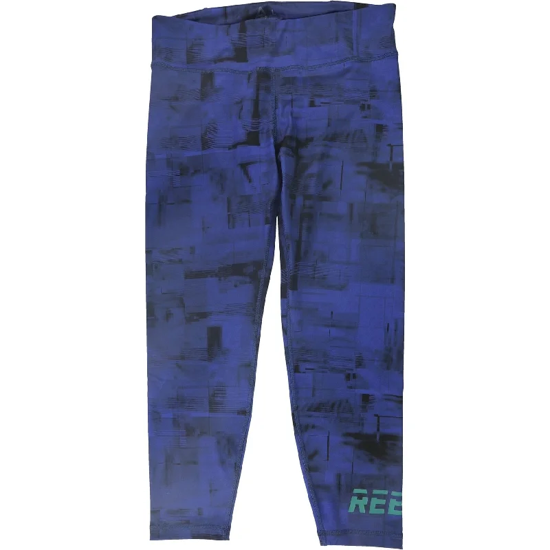Reebok Womens Myt Allover-Print Yoga Pants Sophisticated Women's Tailored