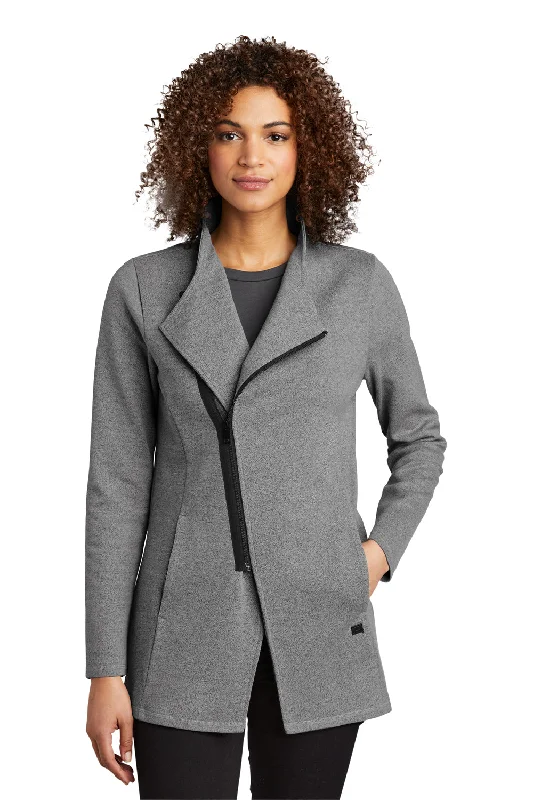 Ogio Womens Transition Fleece Full Zip Jacket - Heather Petrol Grey - Closeout Cozy Women's Winter Ogio Womens Transition Fleece Full Zip Jacket - Heather Petrol Grey - Closeout Cozy Women's Winter