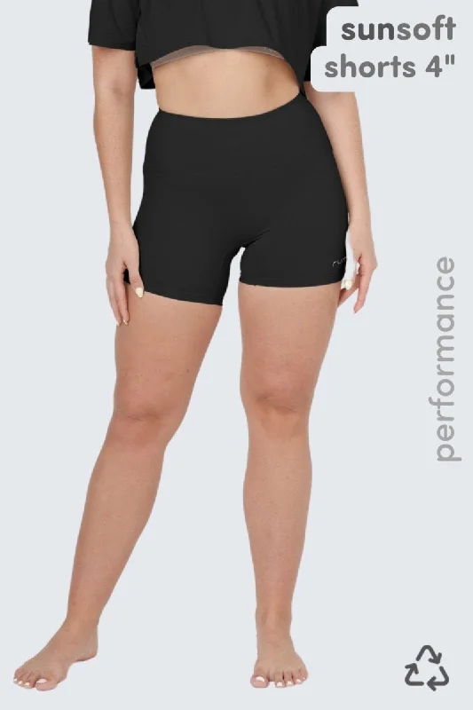 W SunSoft Flow Shorts 4" - Black Cool Women's Distressed Cool Women's Distressed