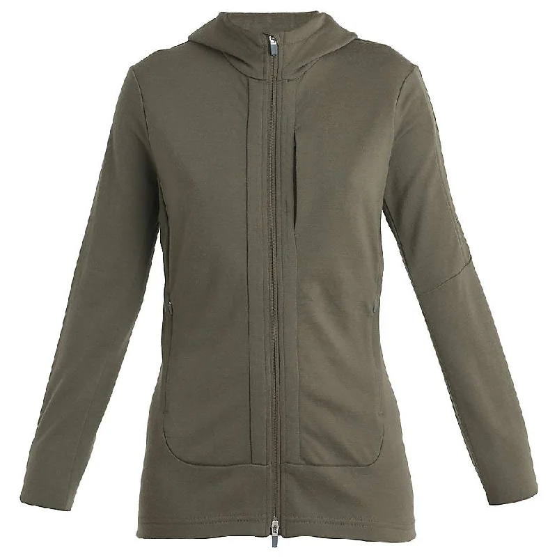 Icebreaker Womens Quantum III LS Zip Hoodie Elegant Women's 