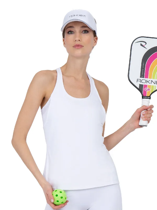 Aubrey Double Layer Athleisure Tank - White Dynamic Women's High - energy Dynamic Women's High - energy Aubrey Double Layer Athleisure Tank - White Dynamic Women's High - energy Dynamic Women's High - energy
