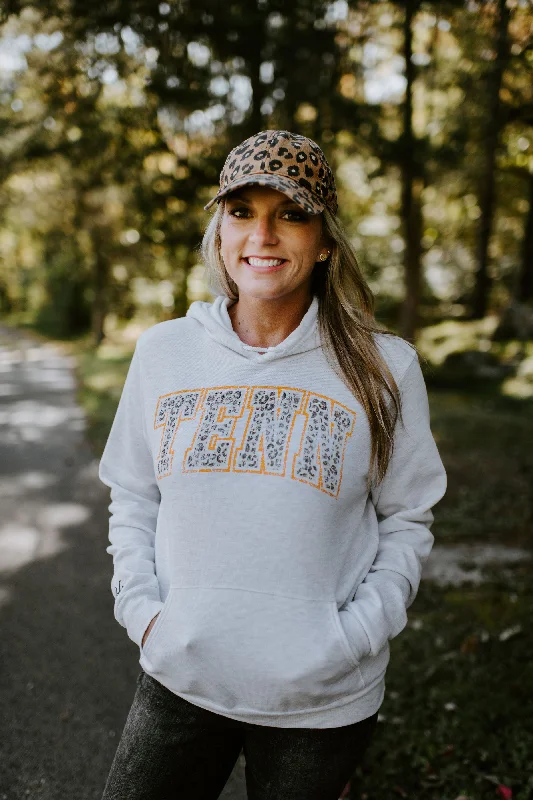 TENN Leopard Hoodie {Orange} Sporty Women's Tennis