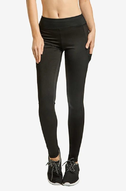 SOFRA LADIES ACTIVE LEGGING W/ SIDE POCKET (AL1001) Trendy Women's 