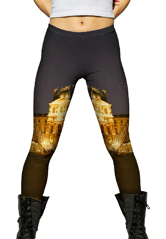 Louvre Paris Starry Night Dapper Women's Bow - adorned