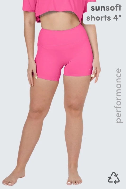 W SunSoft Flow Shorts 4" - Rose Glow Streetwear Style for  Streetwear Style for 