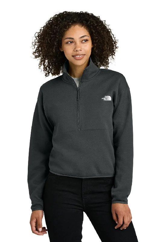 The North Face Womens Double Knit 1/4 Zip Fleece Jacket - Asphalt Grey - New Unique Women's Upcycled The North Face Womens Double Knit 1/4 Zip Fleece Jacket - Asphalt Grey - New Unique Women's Upcycled