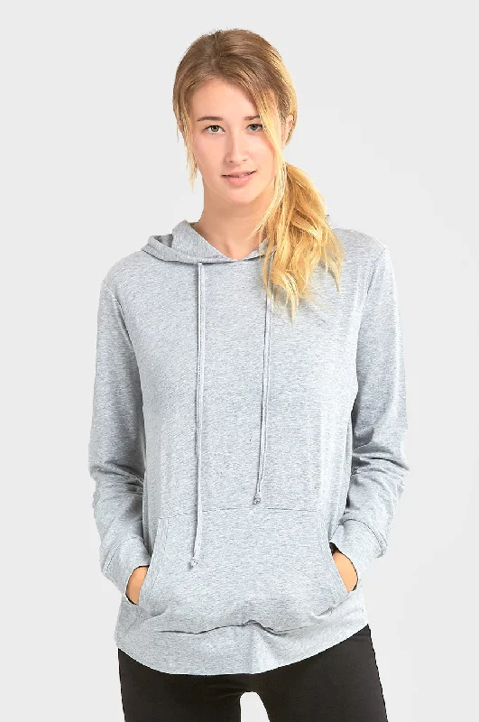 SOFRA LADIES SINGLE JERSEY PULLOVER HOODIE (HDC7001A_H.GRY) Casual Women's Japanese 