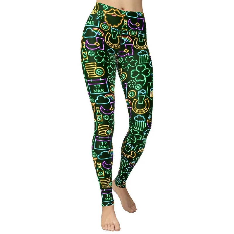 St. Patrick's Celebration Yoga Leggings French