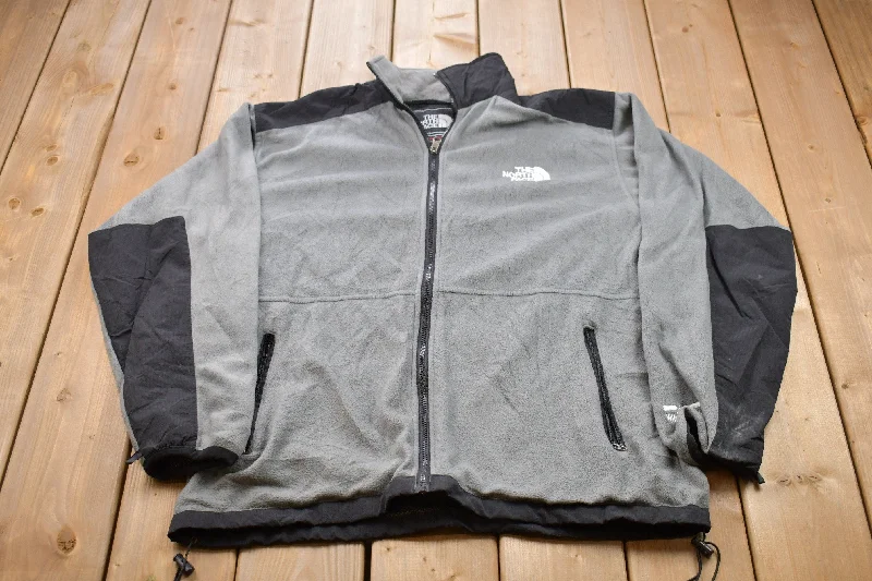 Vintage 1990s The North Face Full Zip Fleece Jacket Athletic Women's High - 