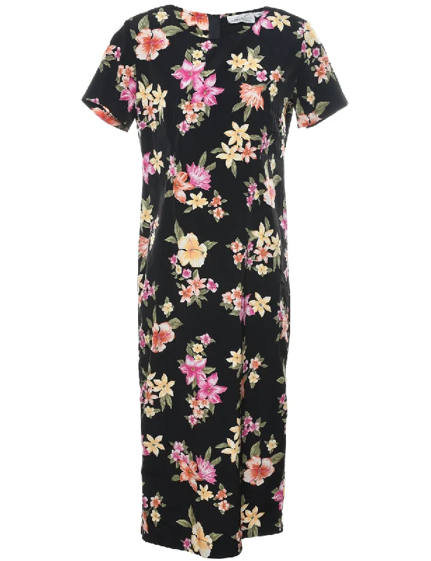 Floral Print Dress - M British Gentlewoman Style