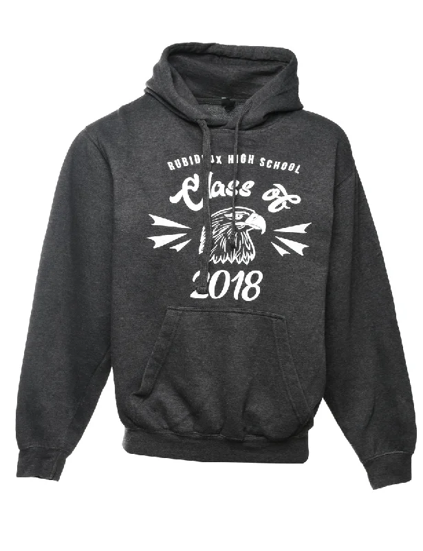Tultex Rubidoux Class Of 2018 Printed Hoodie - L purpose