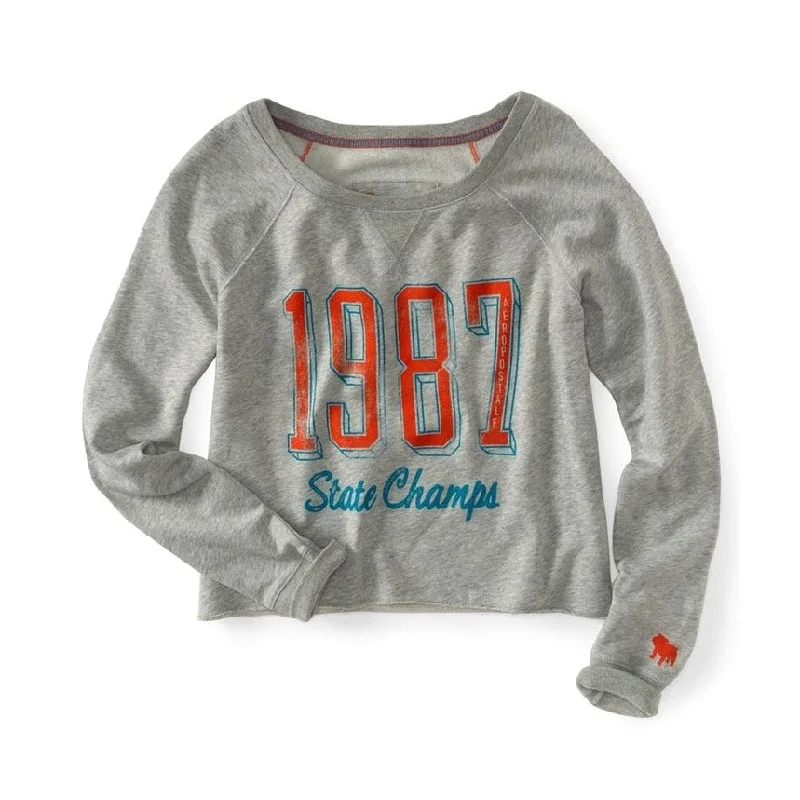 Aeropostale Womens Lightweight Crewneck Sweatshirt French