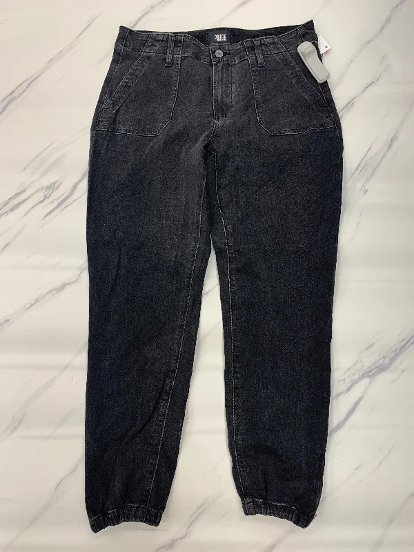 Jeans Straight By Paige In Black, Size: 6 Feminine Women's Soft  Feminine Women's Soft 