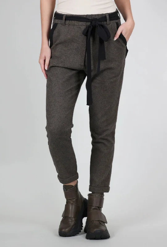 Stats Flannel Pant, Brown Olive Athletic Women's 