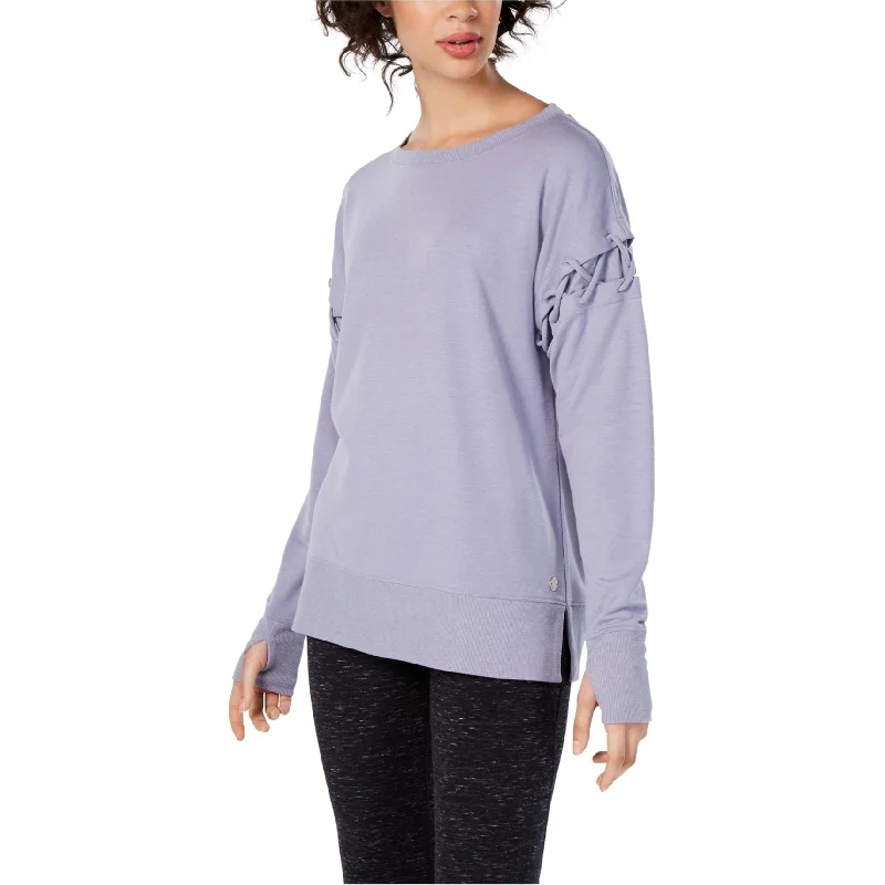 Ideology Womens Criss-Cross Sweatshirt, Purple, Small Elegant Women's Formal 