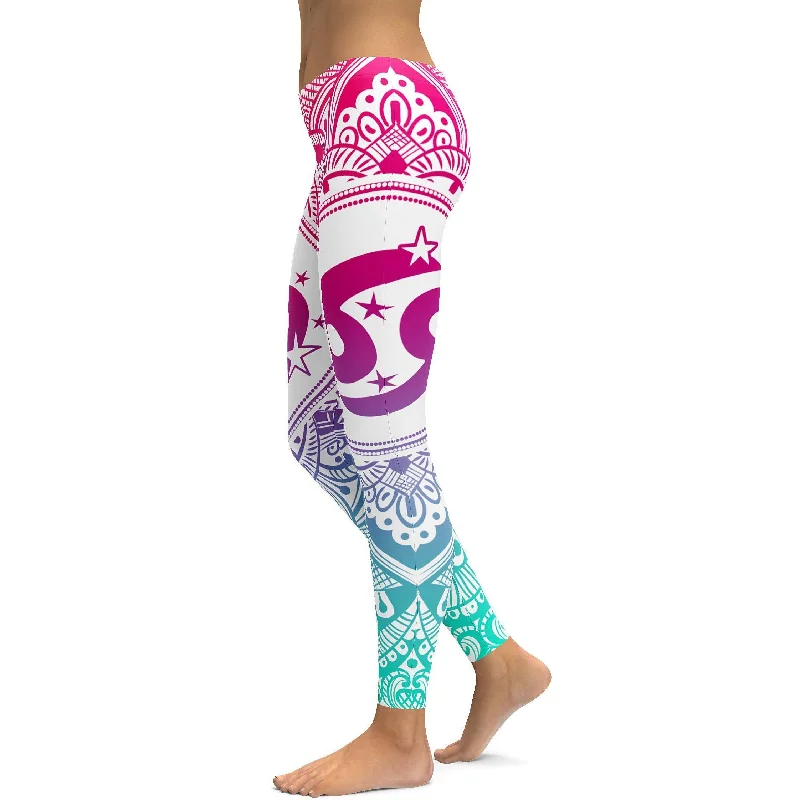 Bright Cancer Leggings Hip Women's Retro