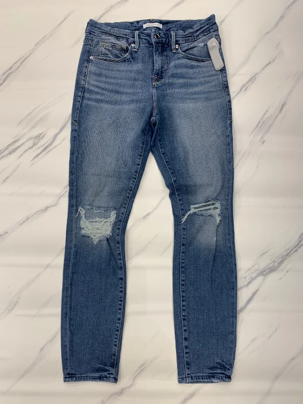 Jeans Skinny By Good American In Blue, Size: 2 Classic Women's Pin - striped Classic Women's Pin - striped Jeans Skinny By Good American In Blue, Size: 2 Classic Women's Pin - striped Classic Women's Pin - striped