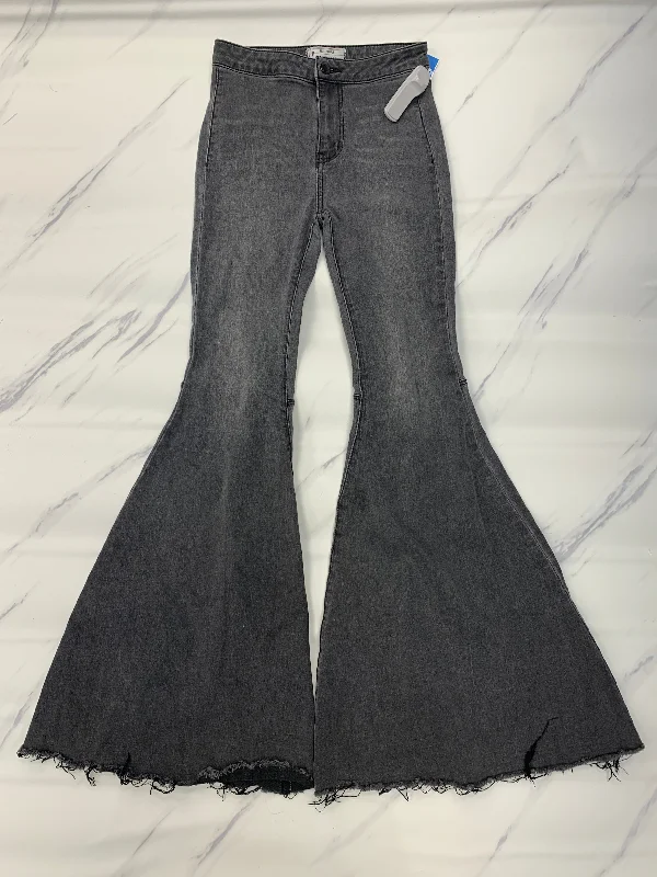 Jeans Flared By Free People In Grey, Size: 0 Earthy Women's  Earthy Women's 