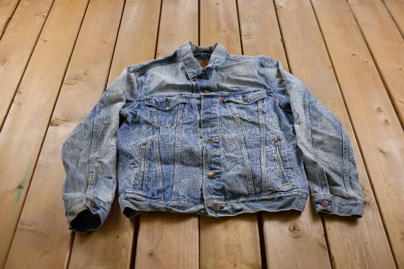 Vintage 1990s Levi Denim Jean Jacket Scandinavian