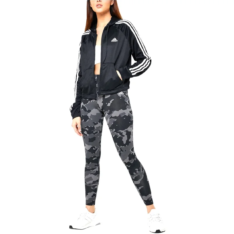 Adidas Womens 2 Pc Active Track Sweatsuit, Black, Medium Scandinavian