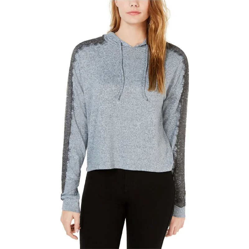 Ultra Flirt Womens Lace-Trim Hoodie Sweatshirt Bold Women's Statement Bold Women's Statement Ultra Flirt Womens Lace-Trim Hoodie Sweatshirt Bold Women's Statement Bold Women's Statement