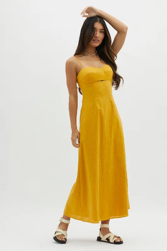 Be Yourself Keyhole Bust Maxi Dress Sun Bohemian Women's Free