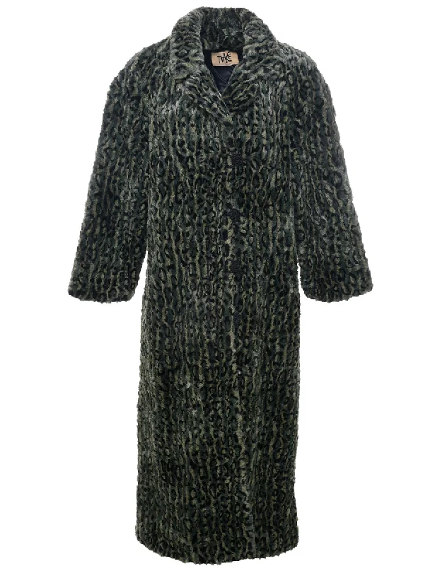 Leopard Print Faux Fur Coat - XL Refined Women's Classic  Refined Women's Classic 