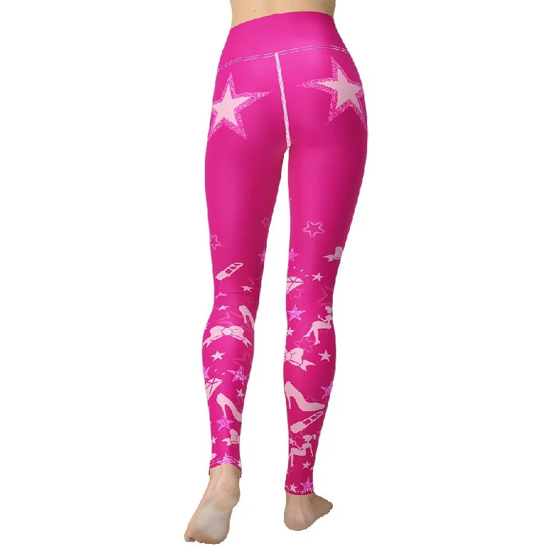 Pink Doll Yoga Leggings Modern Women's  Modern Women's 