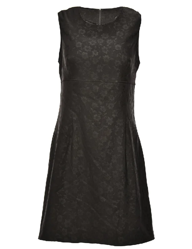 Midi Length Black Dress - L Vacation