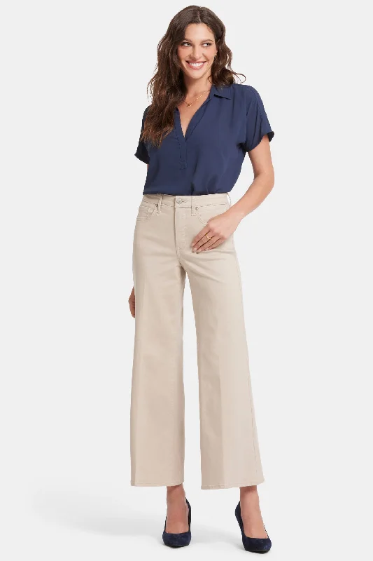 Mia Palazzo Ankle Jeans - Feather Business