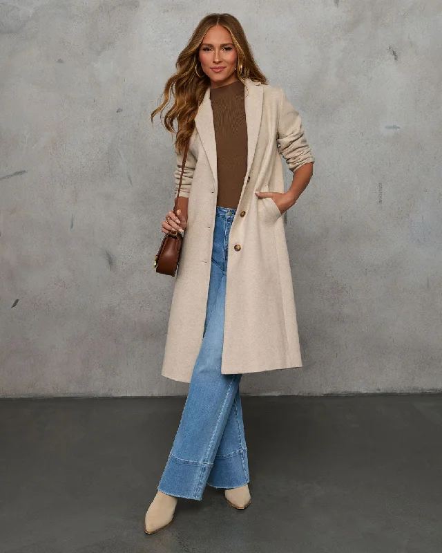 Breezy City Fall Pocketed Coat Tough Women's Military - inspired