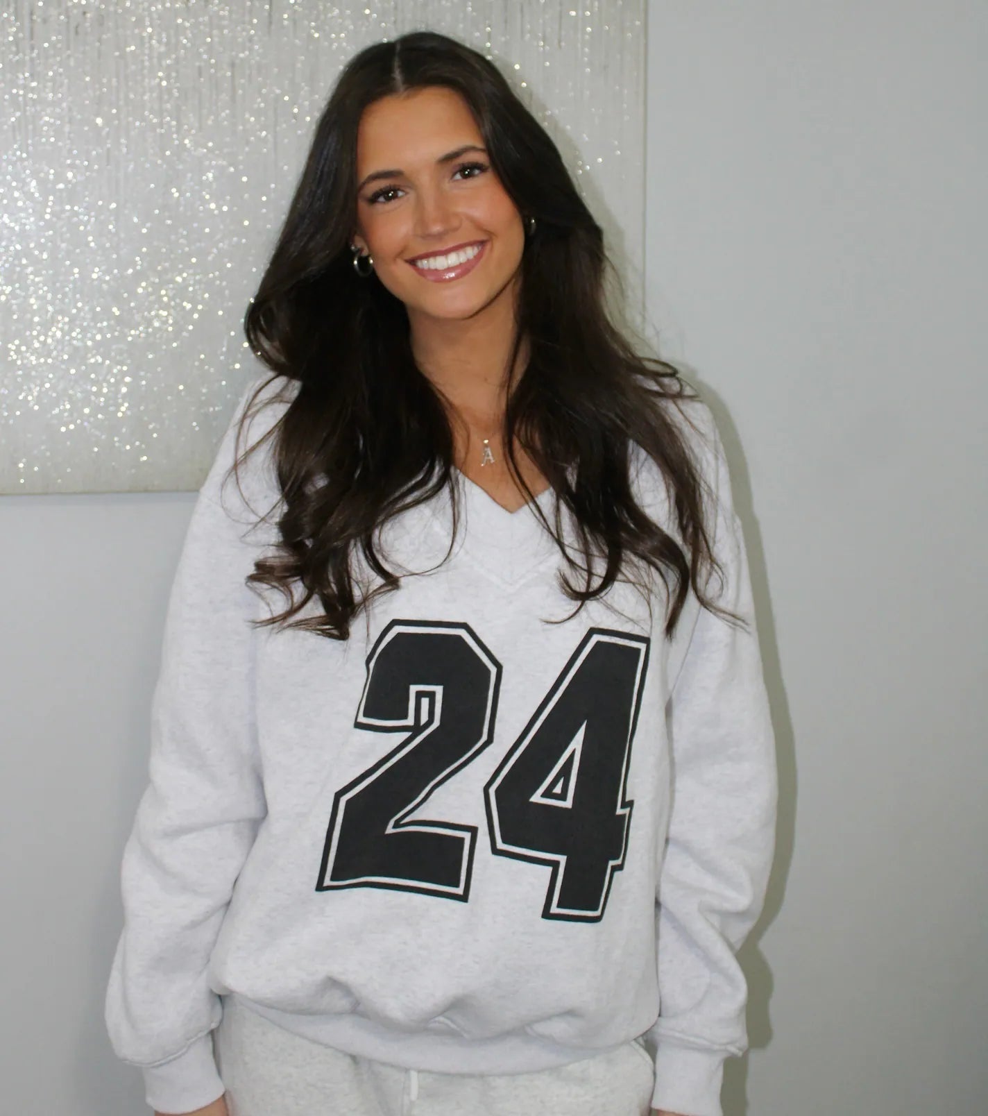 24 Graphic Oversized Pullover Sweatshirt Australian Beach