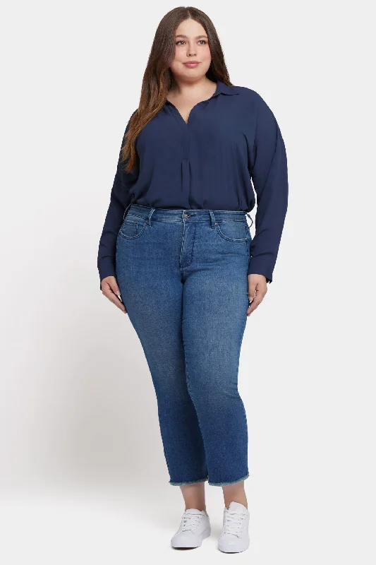 Marilyn Straight Ankle Jeans In Plus Size - Blue Ridge Casual Women's Loose - fitting
