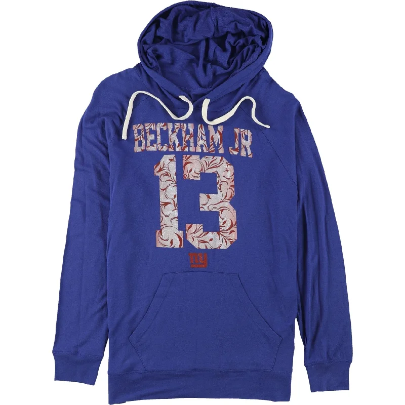 Touch Womens New York Giants Hoodie Sweatshirt, Blue, Medium Relaxed Women's Beachy
