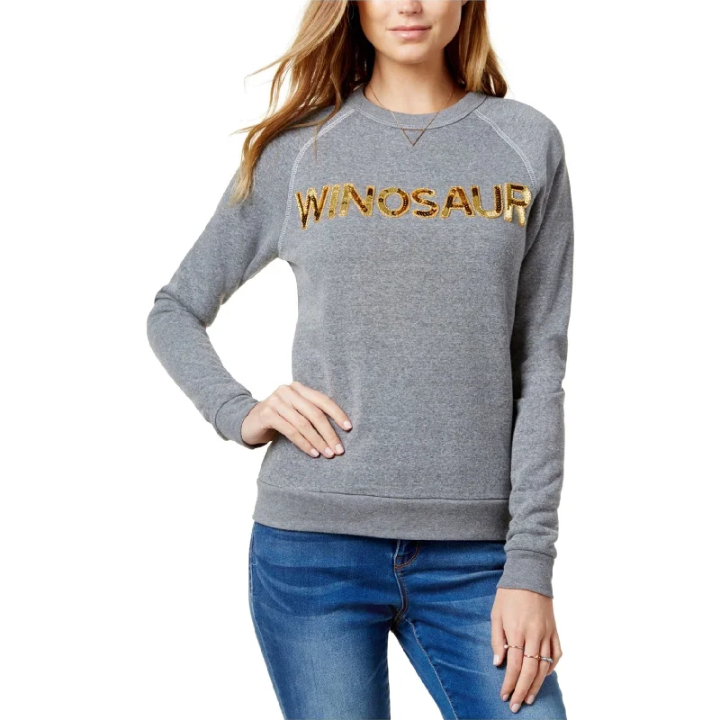 Bow & Drape Womens Winosaur Sweatshirt, Grey, Small Hip Women's Urban