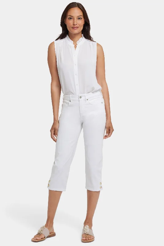 Marilyn Straight Crop Jeans - Optic White Modern Women's Tech