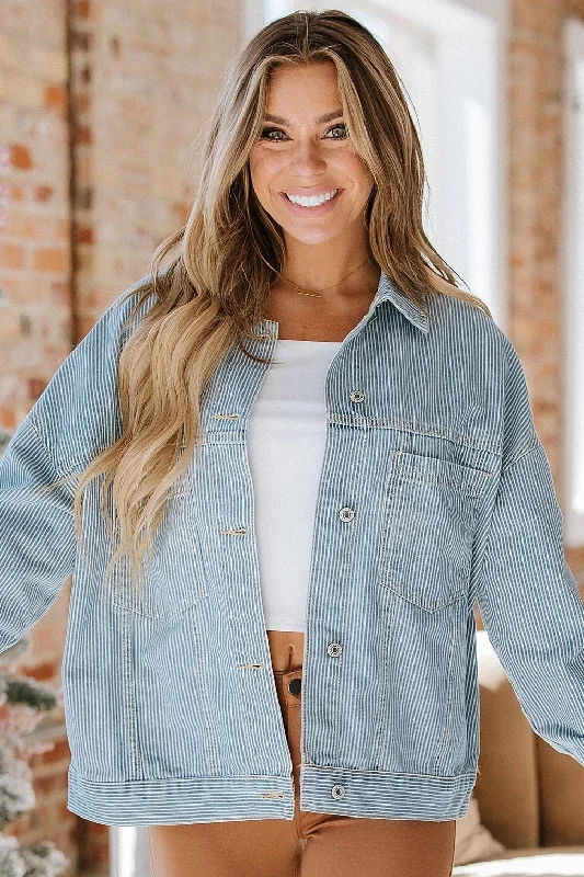 Lakely Oversized Denim Jacket | S-2XL | PRE ORDER purpose