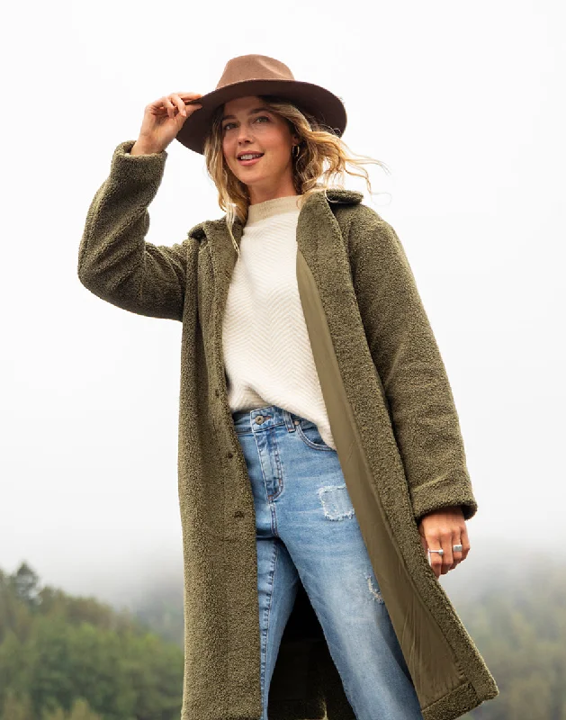 Sutton Boucle Jacket: Fir Traditional Women's Wool