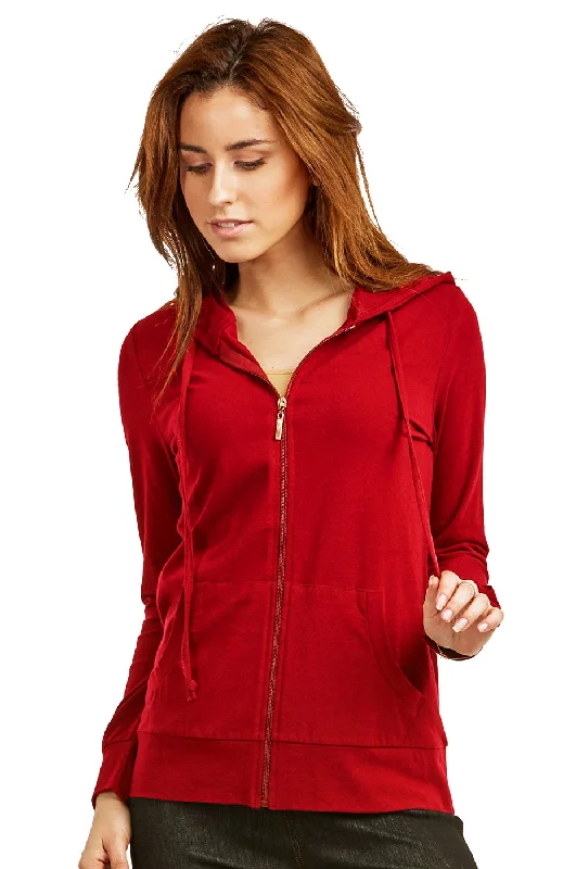 SOFRA LADIES SINGLE JERSEY ZIP-UP HOODIE JACKET (HDC7000A/XA_RED) Sharp Women's Italian Sharp Women's Italian SOFRA LADIES SINGLE JERSEY ZIP-UP HOODIE JACKET (HDC7000A/XA_RED) Sharp Women's Italian Sharp Women's Italian