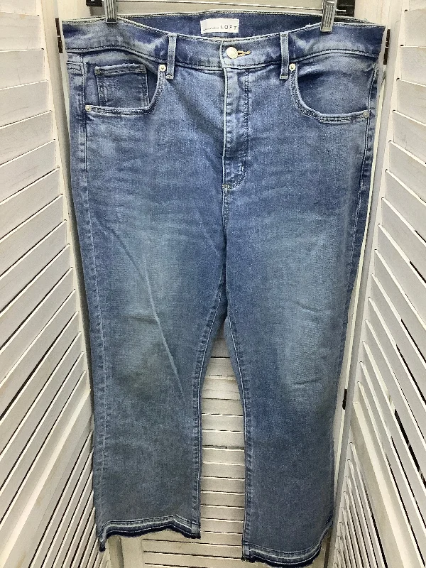Jeans Boyfriend By Loft In Blue Denim, Size: 12 Earthy Women's Hemp - based Earthy Women's Hemp - based