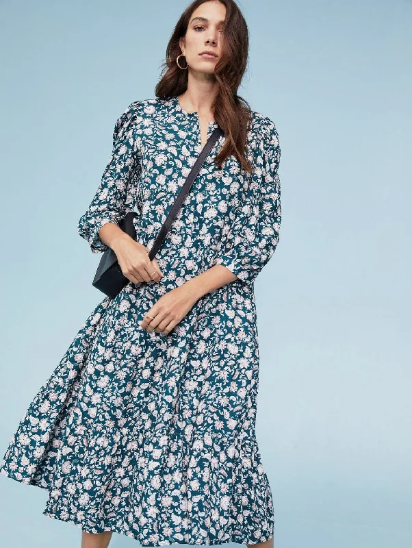 Carol LENZING™ ECOVERO™ Dress | Dark Cedar Saraca Feminine Women's Style 