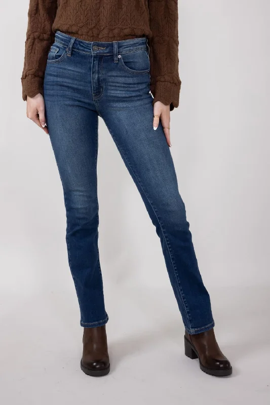 KanCan High Rise Clean Bootcut Jeans for Women in Dark Wash | KC20004M Sophisticated Women's Tailored