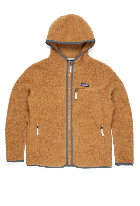 Patagonia Retro Pile Women's Hoodie - Nest Brown w/Nouveau Green Vacation