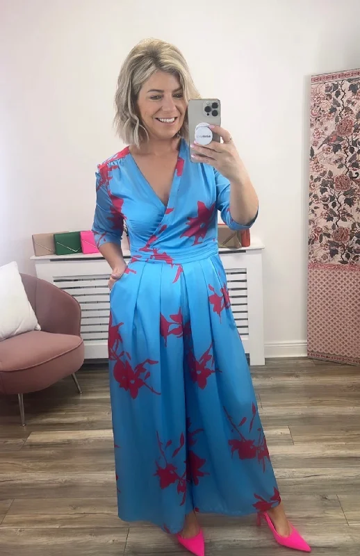 Lailan Jumpsuit (Blue) Disco