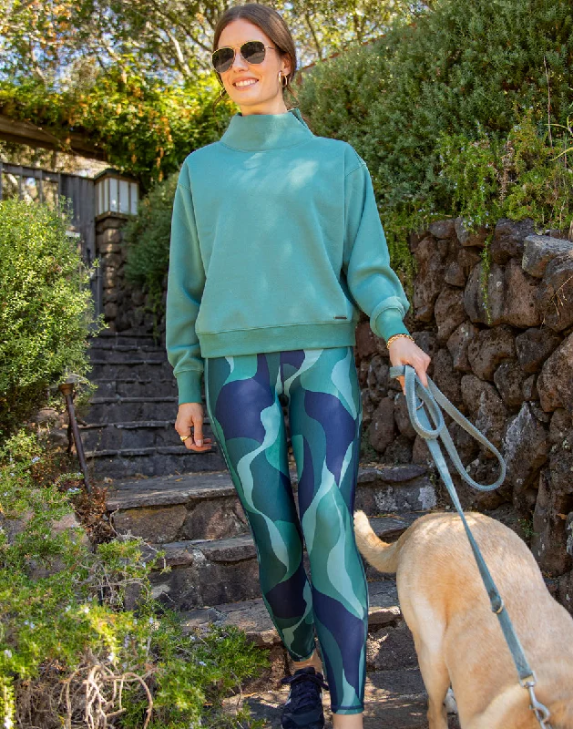 Lennox Fleece Top: Forest Sustainable Organic