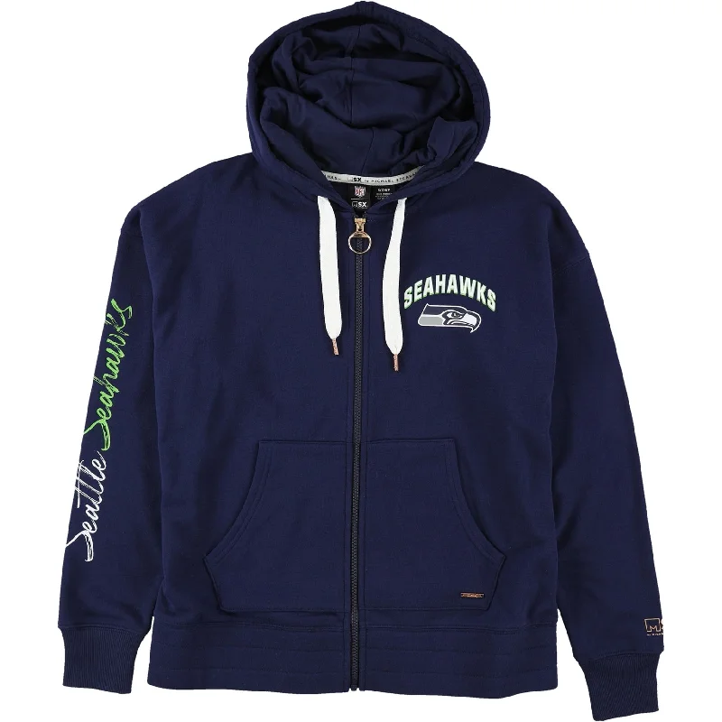 G-III Sports Womens Seattle Seahawks Hoodie Sweatshirt, Blue, Small Sleek Women's Metallic G-III Sports Womens Seattle Seahawks Hoodie Sweatshirt, Blue, Small Sleek Women's Metallic